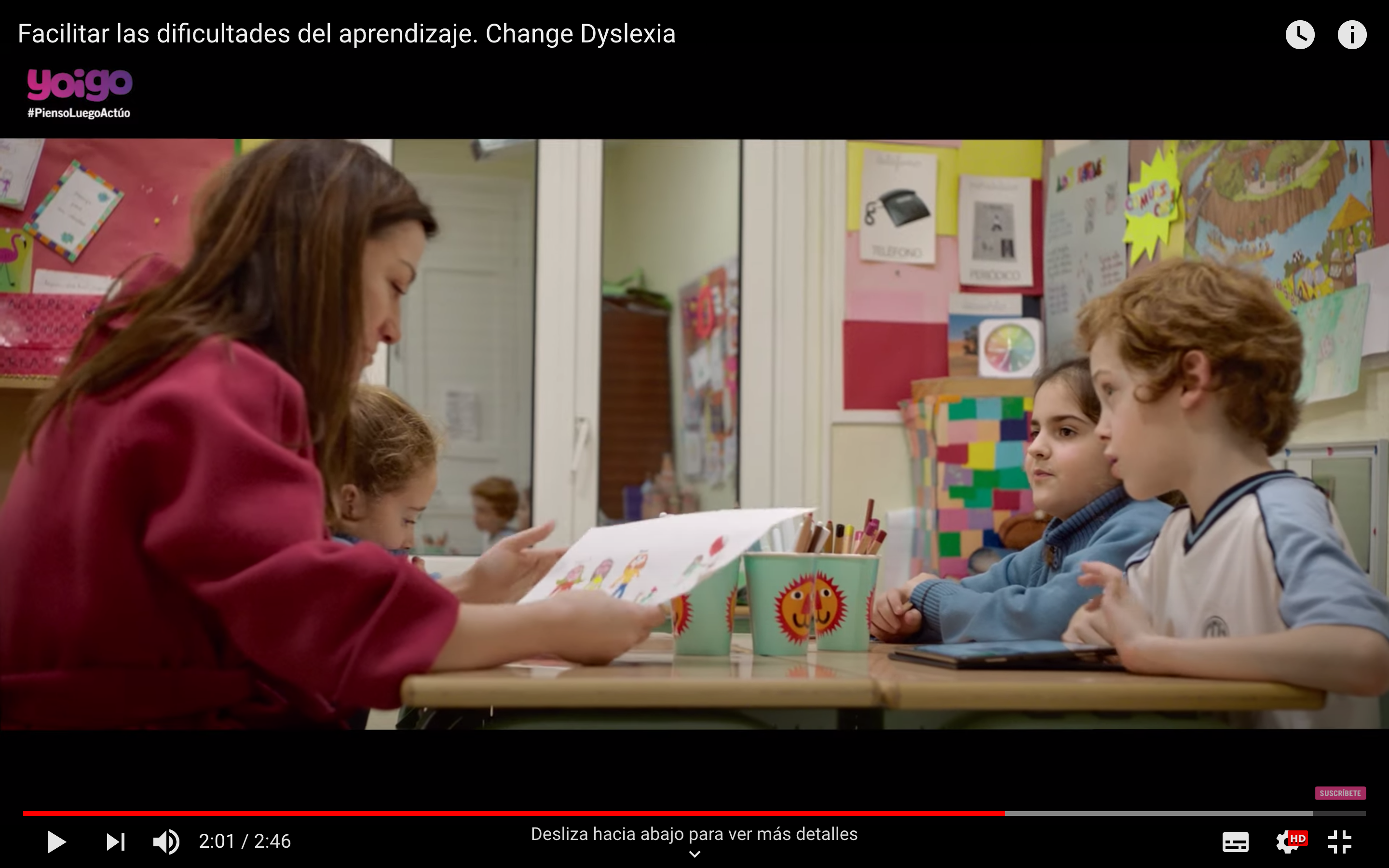 Change Dyslexia en Pienso luego actúo (El País): cuando los sueños no se escriben con palabras