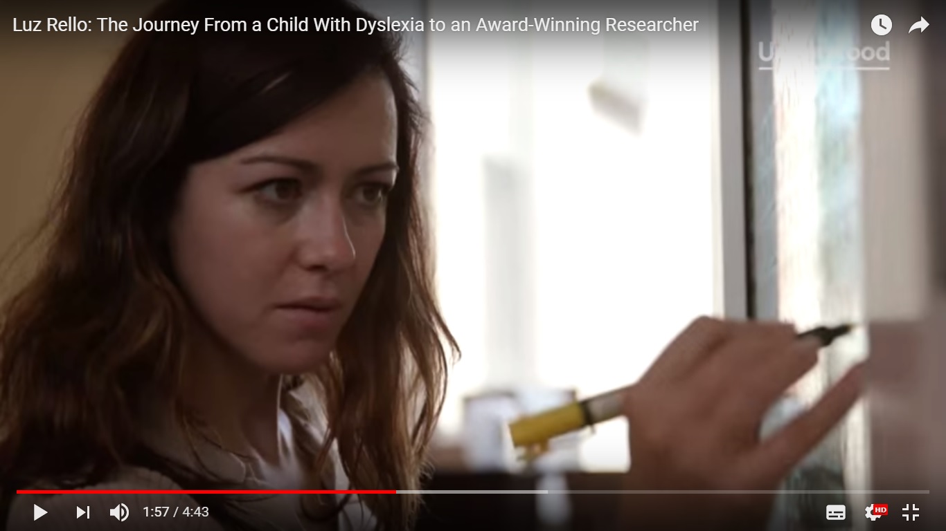 Luz Rello en Understood.org: «El viaje de una niña con dislexia a una investigadora premiada»