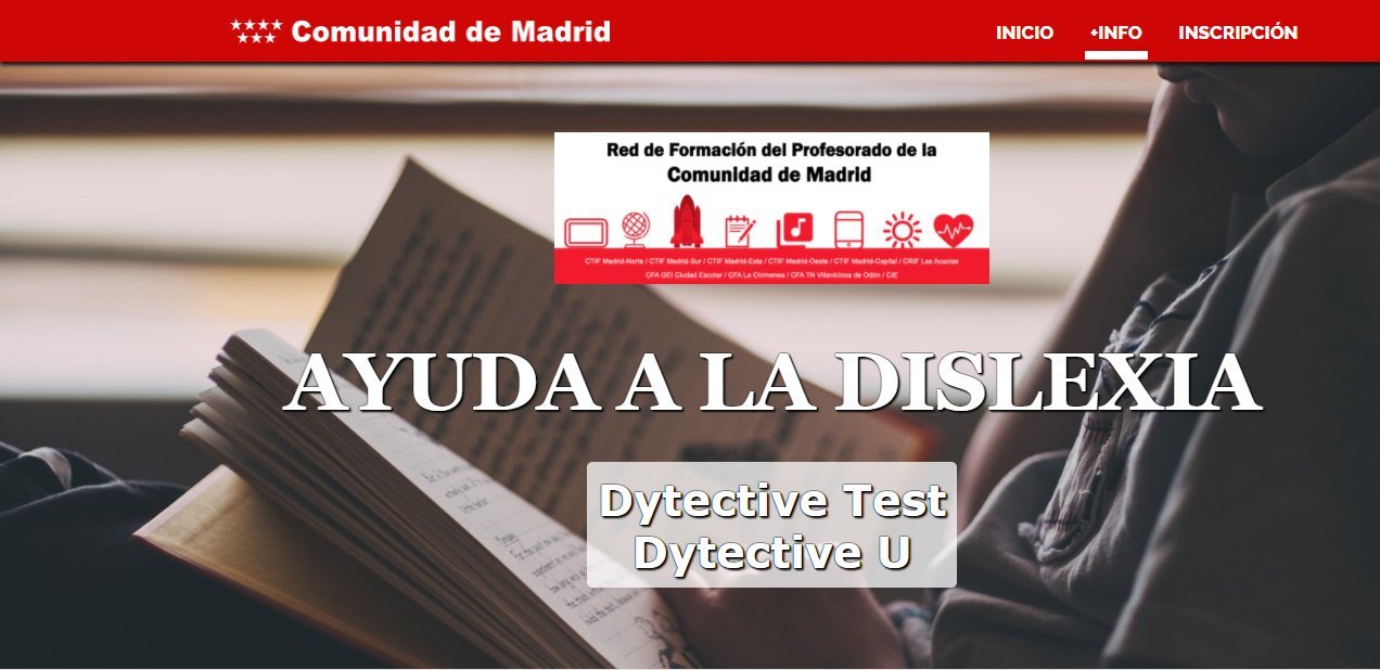 Convocatoria Ayuda a la dislexia, Comunidad de Madrid