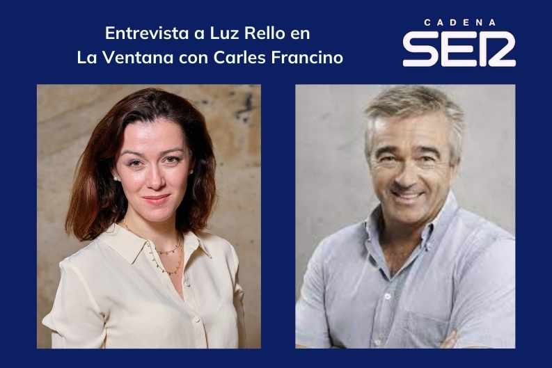 Luz Rello se asoma a La Ventana de Cadena Ser para hablar de dislexia con Carles Francino